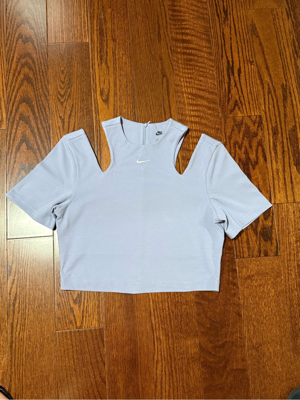 Nike Women's Lavender Cutout Crop Top